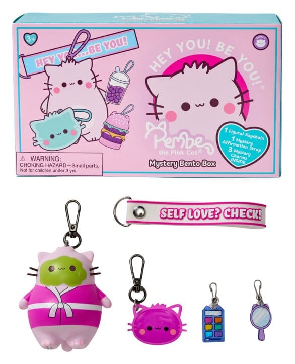 Pembe Nyckelrings Blind Box Bento Box Display 8 cm (8)