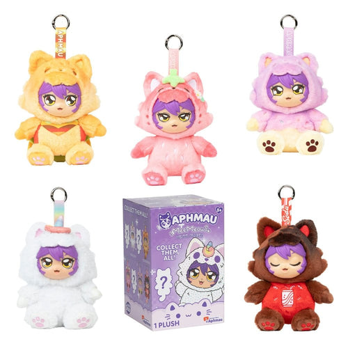 Aphmau vinylgosedjur bag charm blind box display (6)