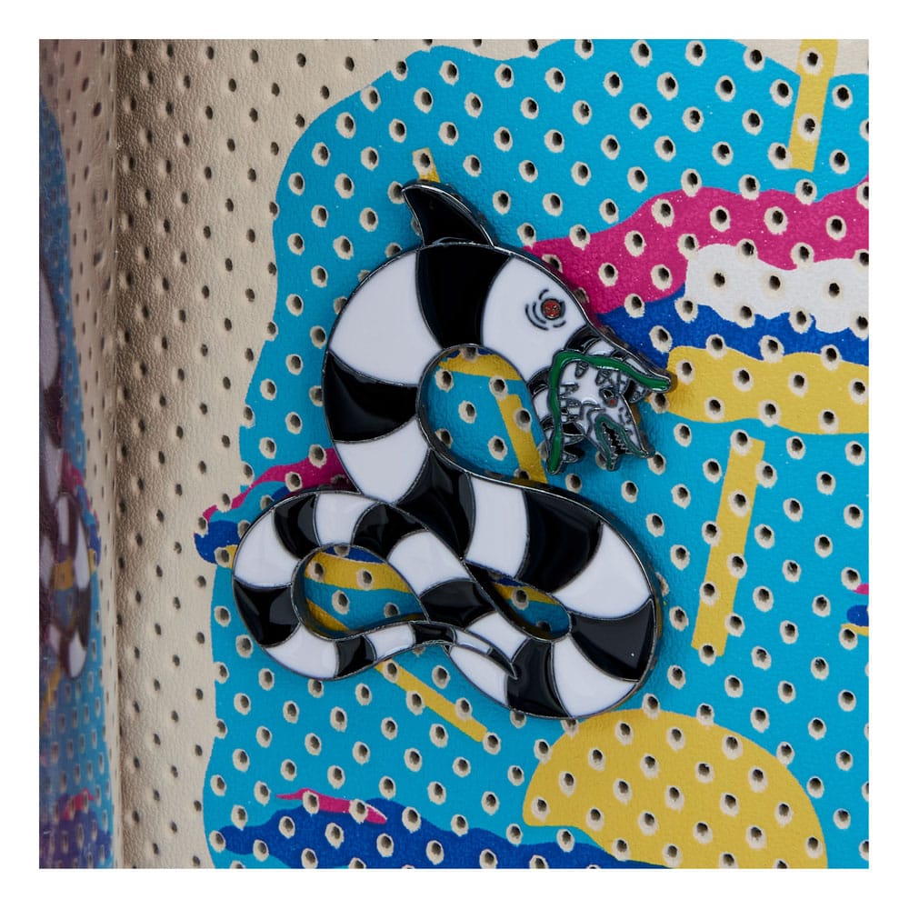 Beetlejuice av Loungefly Ryggsäck Mini Handbook for the recently Deceased Pin Trader Loungefly