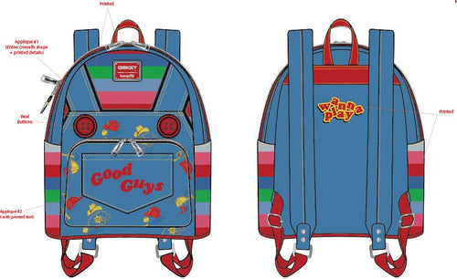 Chucky Cosplay Loungefly Kids Backpack