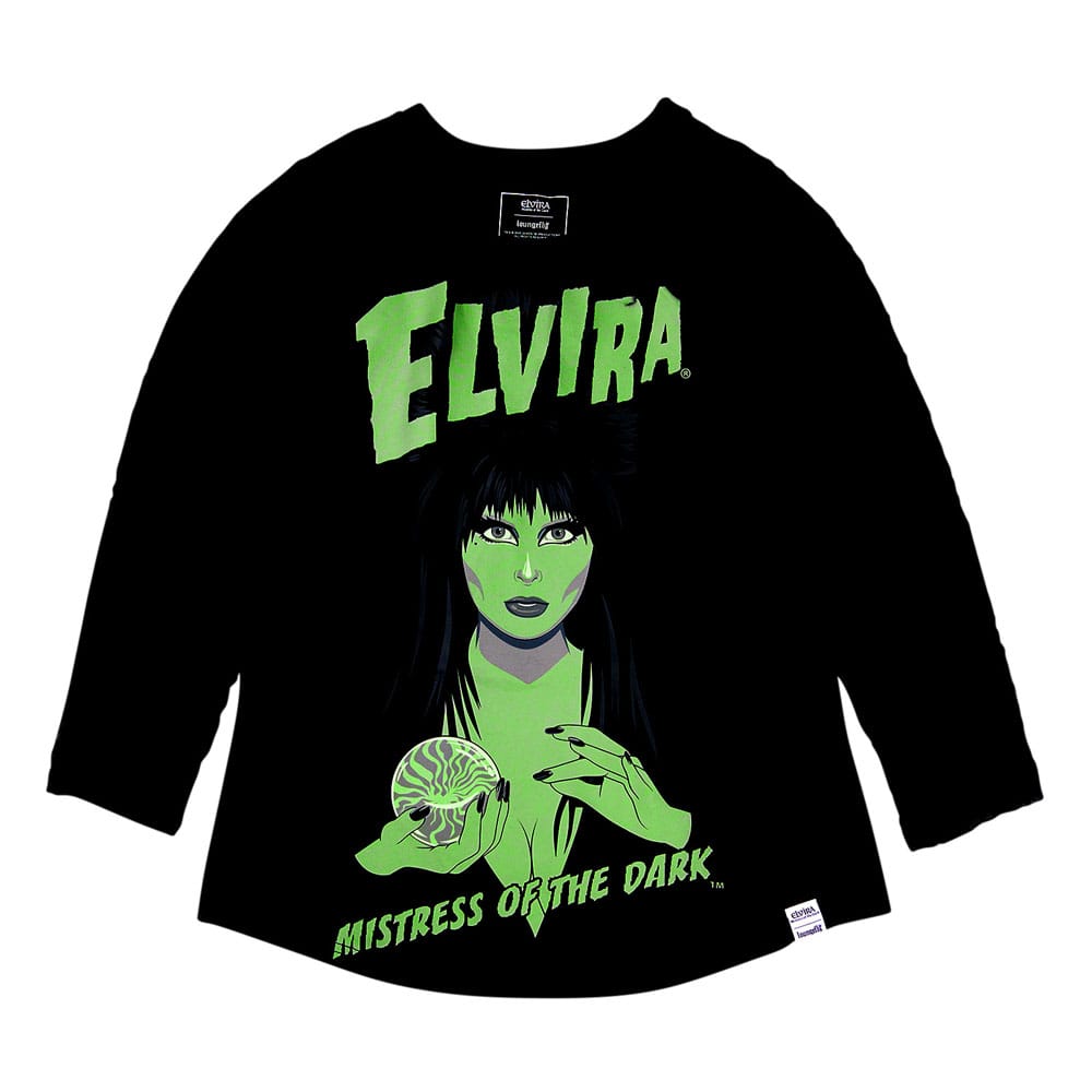 Elivira by Loungefly Tee T-Shirt Unisex Shirred Raglan Loungefly