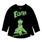 Elivira by Loungefly Tee T-Shirt Unisex Shirred Raglan Loungefly