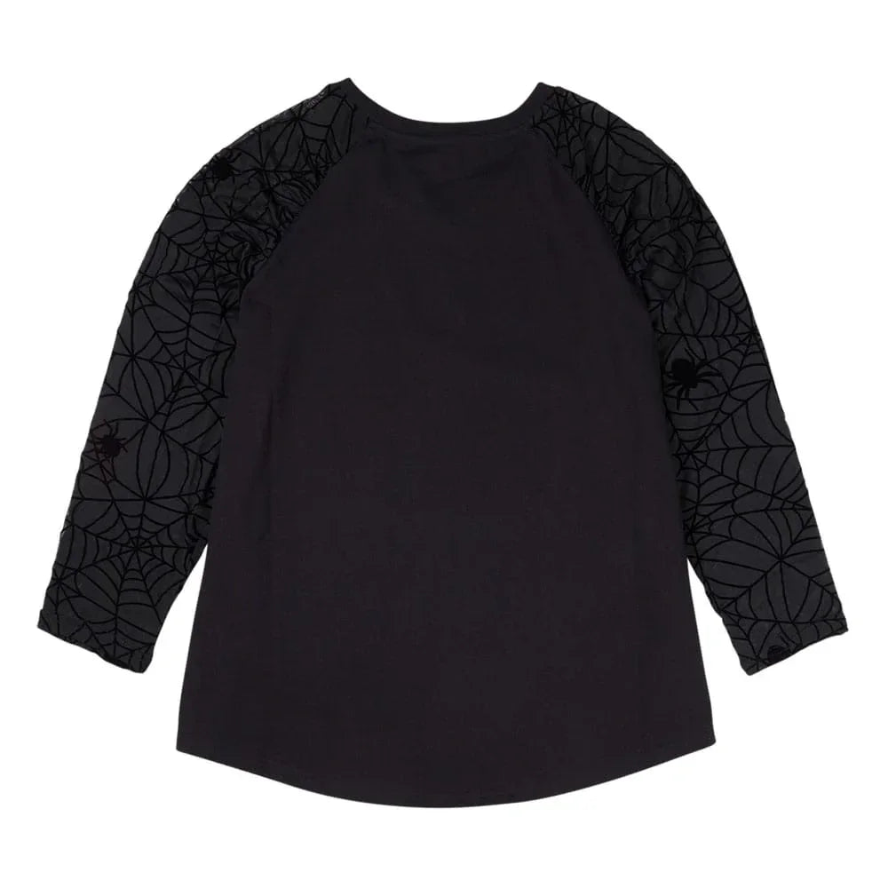 Elivira by Loungefly Tee T-Shirt Unisex Shirred Raglan Size S Loungefly