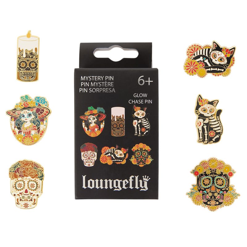 Loungefly Emalj Pins Blind Box Dia de los Muertos Assortiment (12) Loungefly