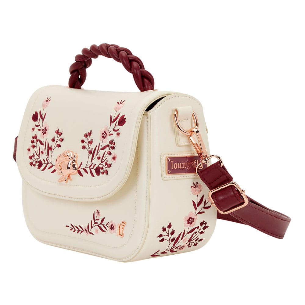 Loungefly Crossbody Bag med Glass och Röda Blommor Loungefly