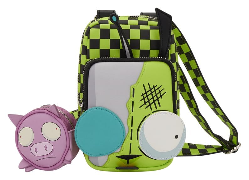 Nickelodeon från Loungefly Crossbody Väska Invader Zim Gir Mobiltelefon