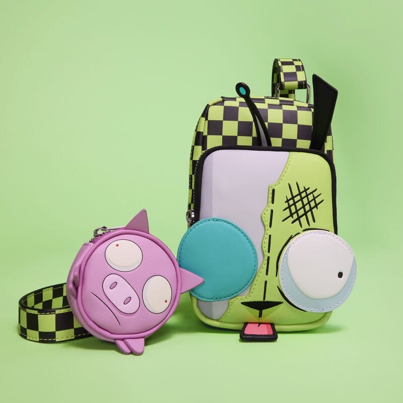 Nickelodeon från Loungefly Crossbody Väska Invader Zim Gir Mobiltelefon