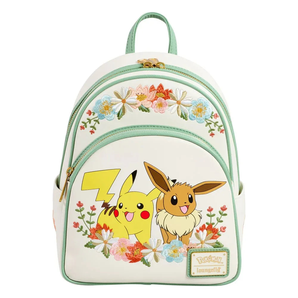 Pokemon by Loungefly Mini Ryggsäck Pikachu & Eevee Floral Loungefly