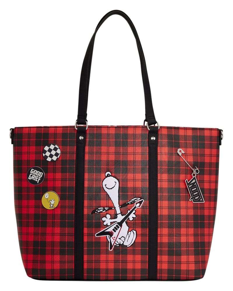Peanuts by Loungefly Canvas Tote Bag Snoopy Grunge