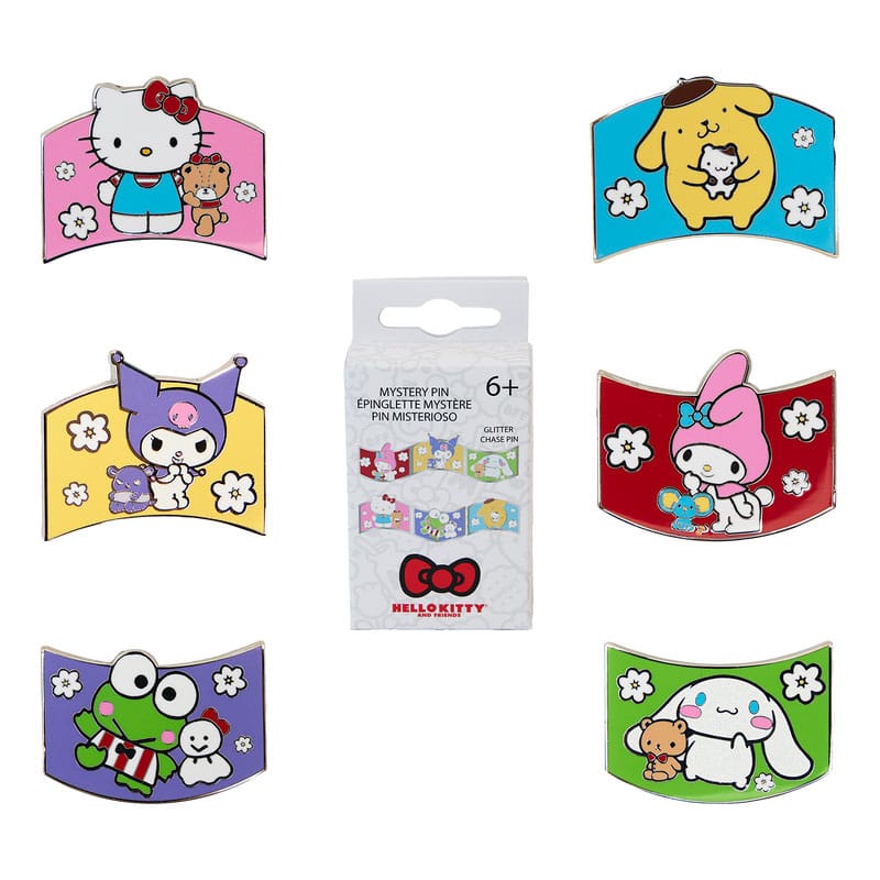 Sanrio by Loungefly emaljpins Sanrio & Friends Color Block Blind Box Assortment (12)