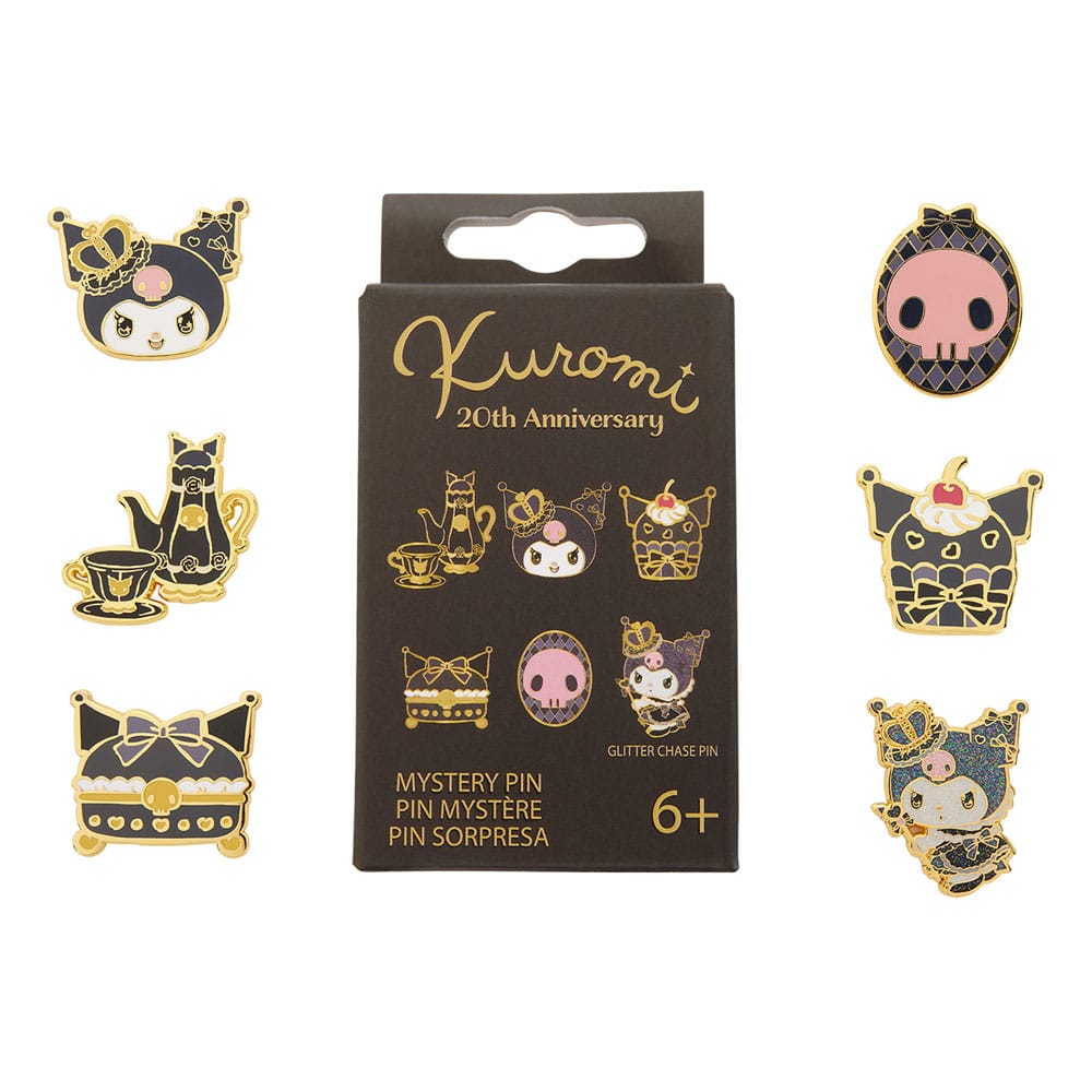 Sanrio by Loungefly Emaljpins Blind Box 20-årsjubileum Kuromi Assortiment (12) Loungefly