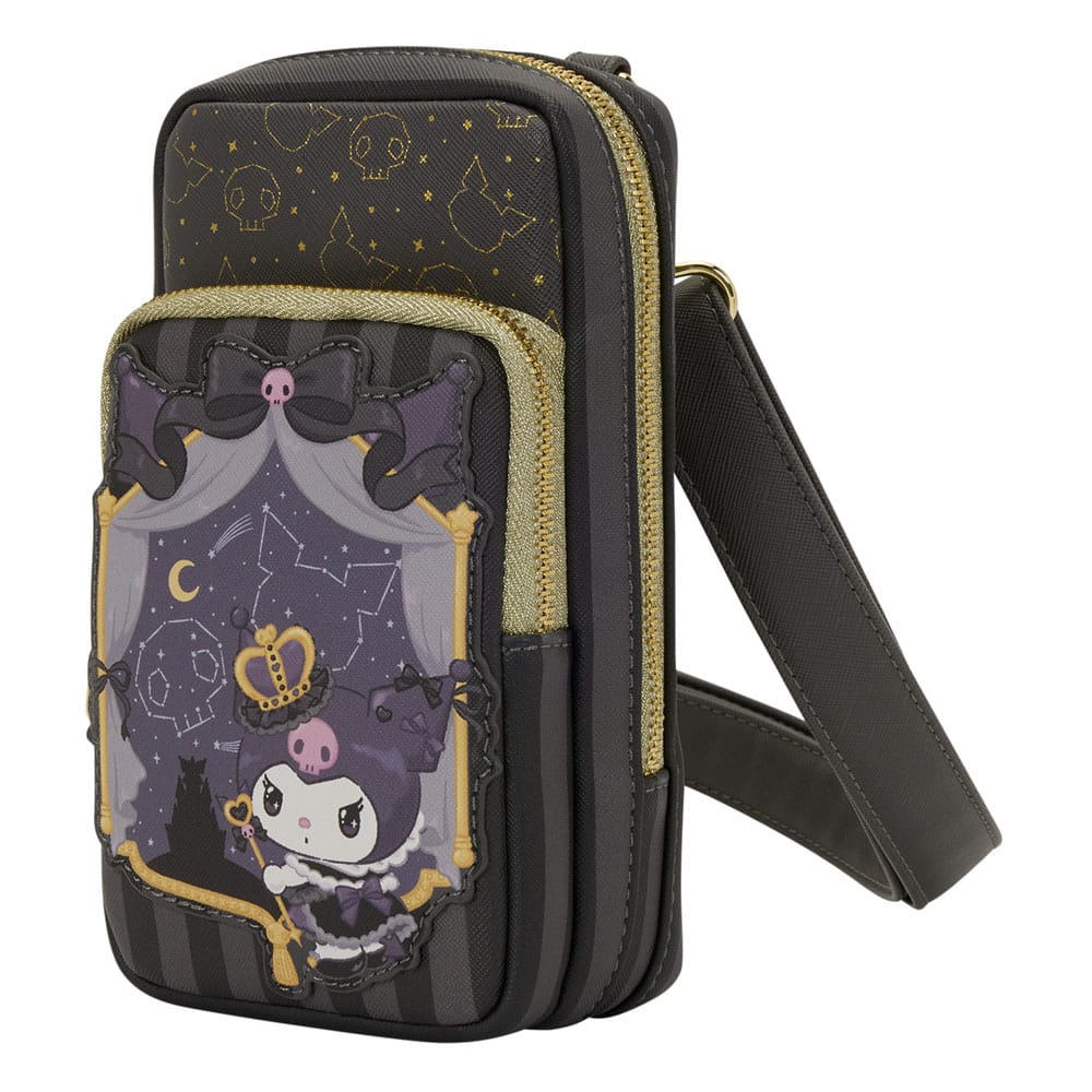 Sanrio by Loungefly Crossbody med Myntväska 20-årsjubileum Kuromi Mobiltelefon Loungefly