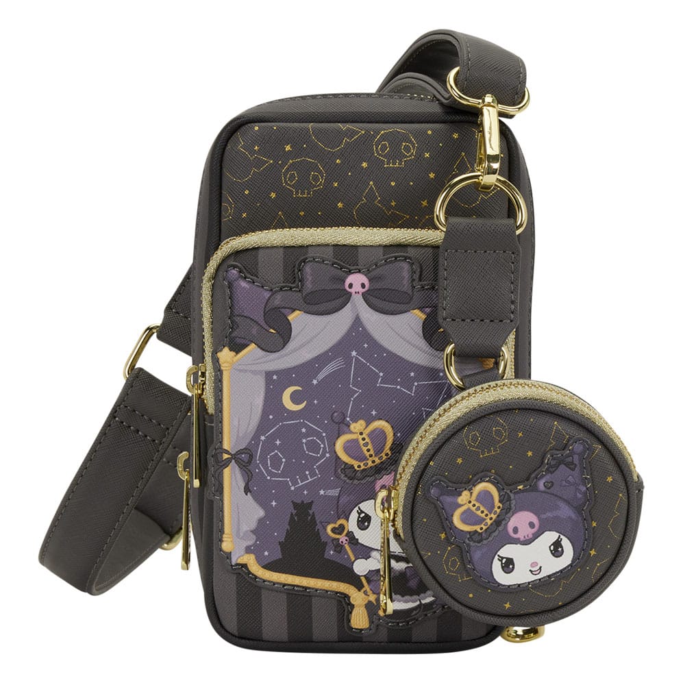 Sanrio by Loungefly Crossbody med Myntväska 20-årsjubileum Kuromi Mobiltelefon Loungefly
