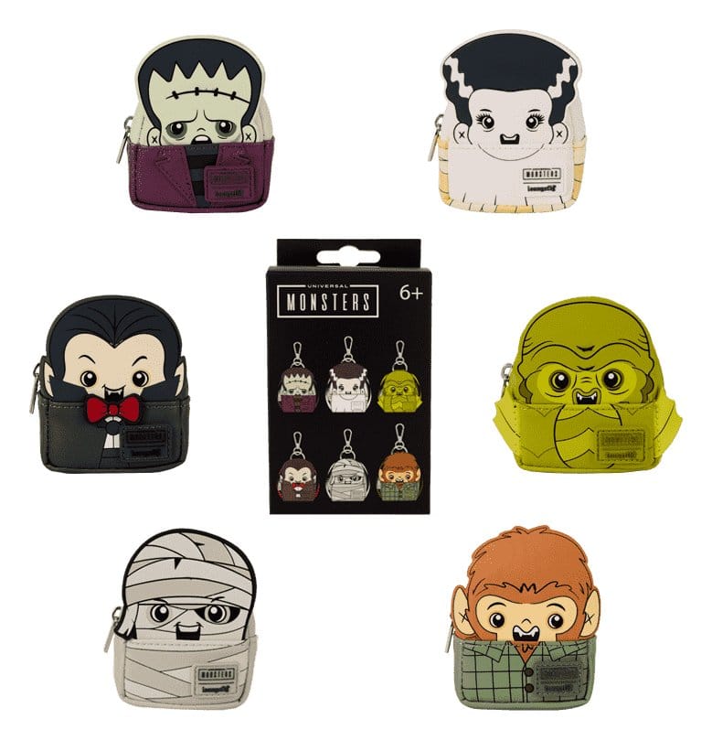 Universal Monsters by Loungefly Nyckelrings Mini Ryggsäck Blind Box Sortiment (15)