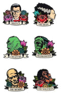 Universal Monsters emalj pins Floral Tattoo Mystery Blind Display (12)