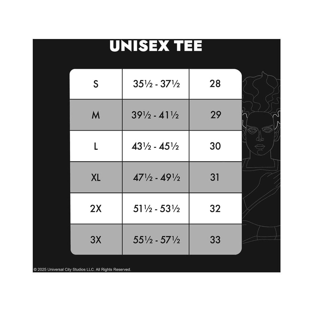 Universal Monsters by Loungefly T-shirt Unisex - Bride of Frankenstein, Size XXL Loungefly