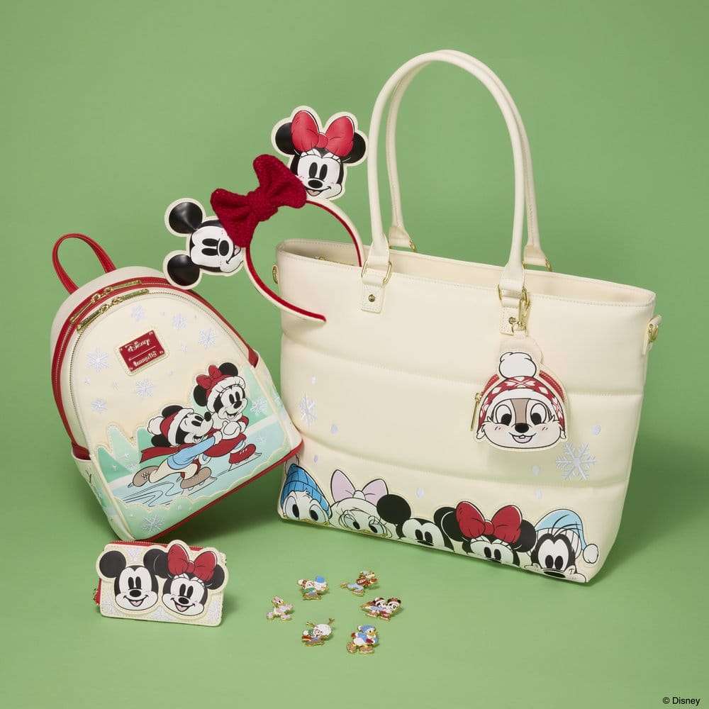 Mickey & Minnie by Loungefly Ears Headband Knit Bow
