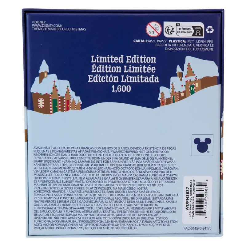 Nightmare Before Christmas av Loungefly Enamel 3" Pins Christmas Town Carousel 3" Begränsad upplaga 8 cm Loungefly