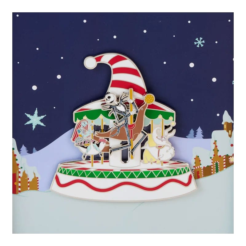 Nightmare Before Christmas av Loungefly Enamel 3" Pins Christmas Town Carousel 3" Begränsad upplaga 8 cm Loungefly