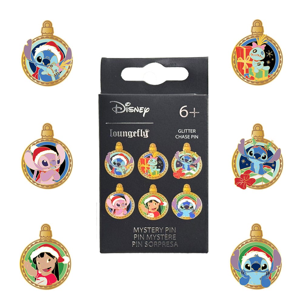 Disney by Loungefly Emaljpinnar Blind Box Lilo & Stitch Julprydnader Assortiment (12) Loungefly