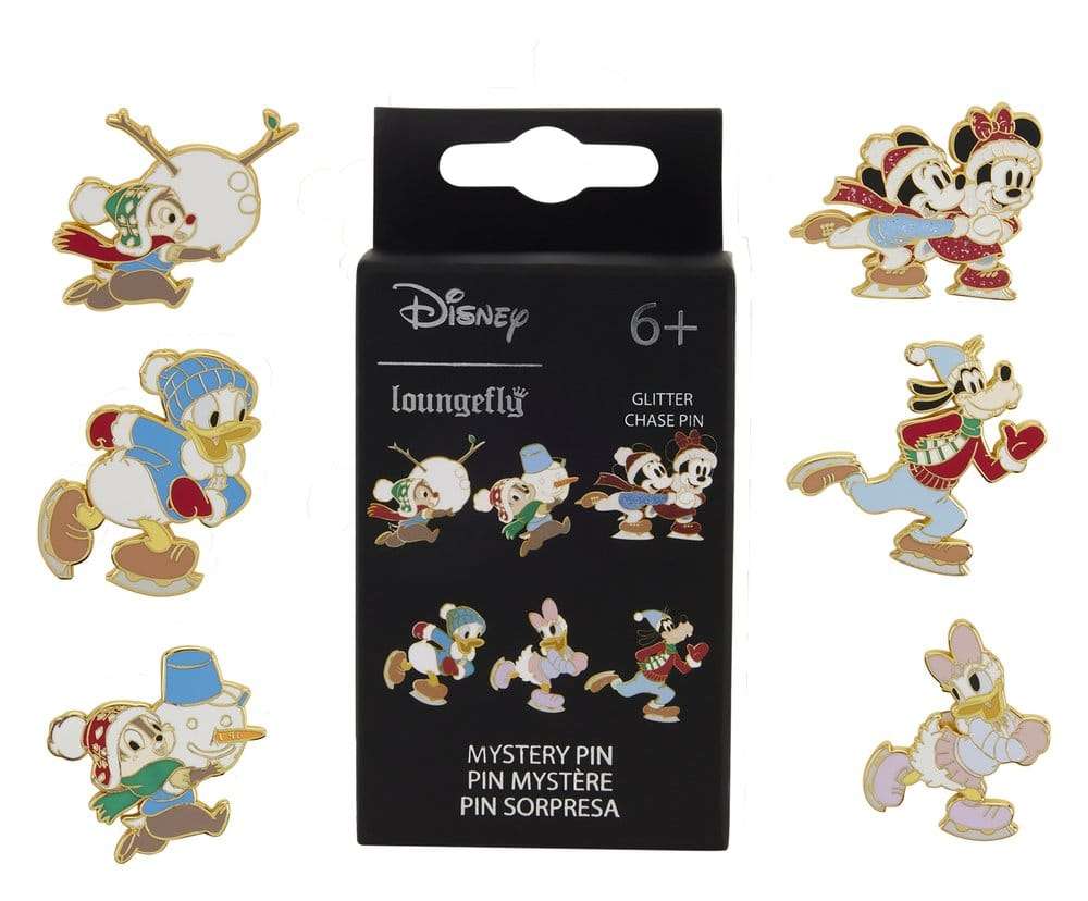 Mickey & Friends by Loungefly Enamel Pins Winter Activities Blind Display (12)