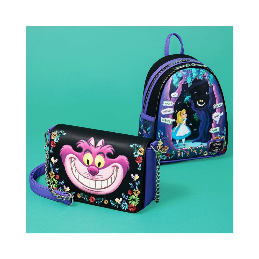Disney by Loungefly Crossbody Alice in Wonderland Cheshire Cat Loungefly