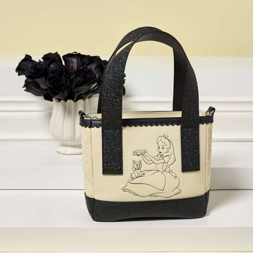 Alice in Wonderland mini tote crossbody-väska