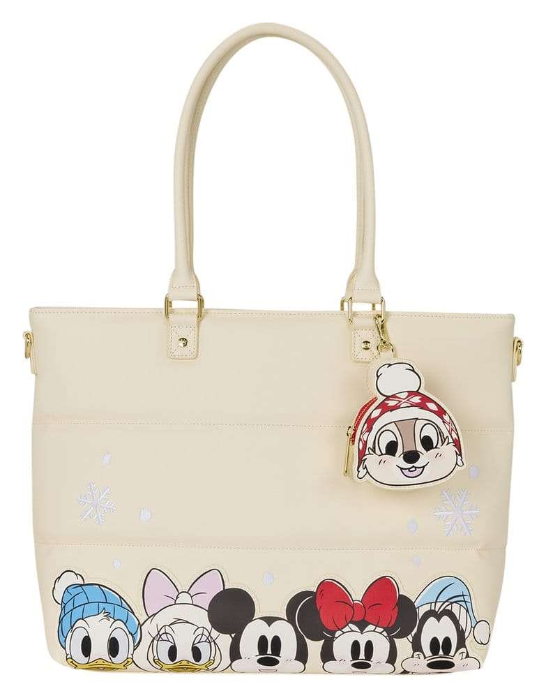 Mickey & Minnie by Loungefly Canvas Tote Bag Puff Quilt