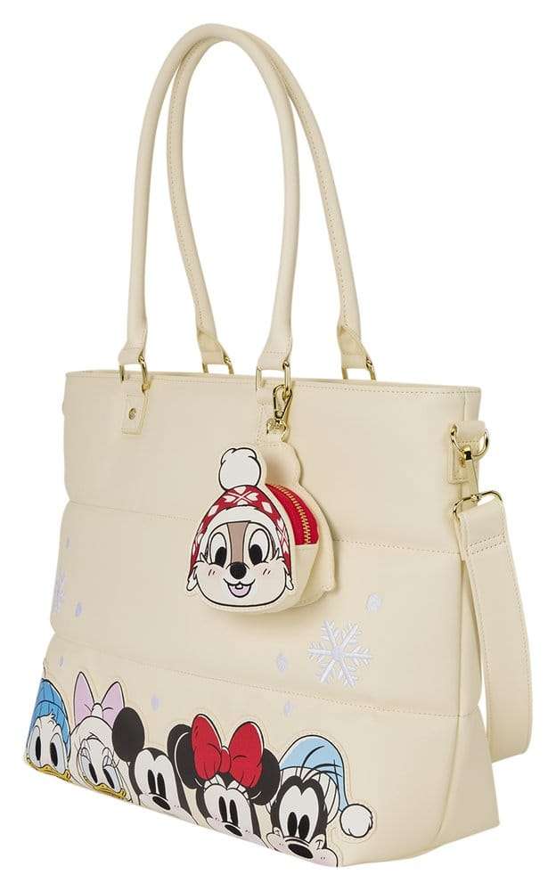 Mickey & Minnie by Loungefly Canvas Tote Bag Puff Quilt