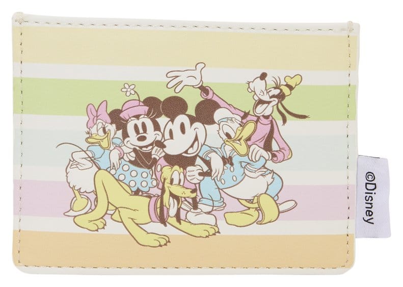 Disney by Loungefly Card Holder Mickey and Friends Rainbow Stripes
