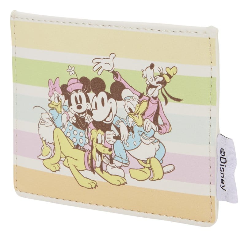 Disney by Loungefly Card Holder Mickey and Friends Rainbow Stripes