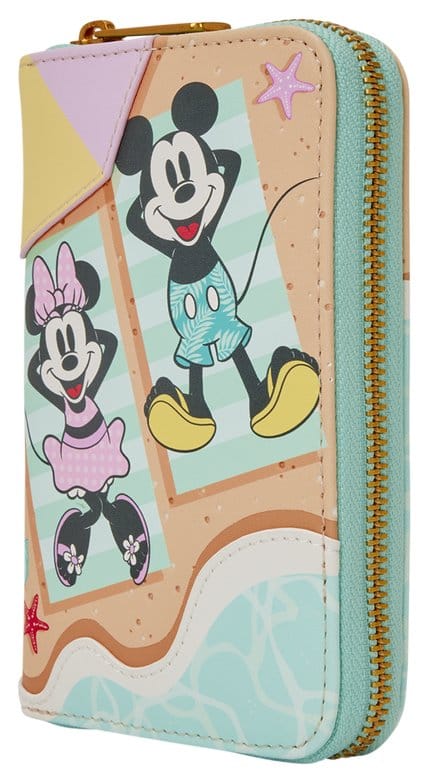 Mickey & Minnie Beach Fun Zip Around Plånbok