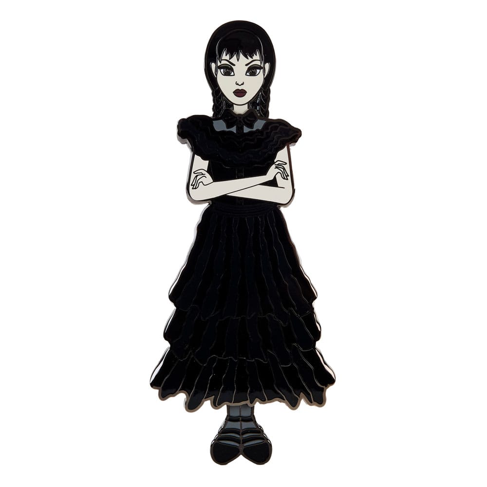 Wednesday by Loungefly Emaljpins 4-set Wednesday Addams Pappersdocka 3 cm Loungefly