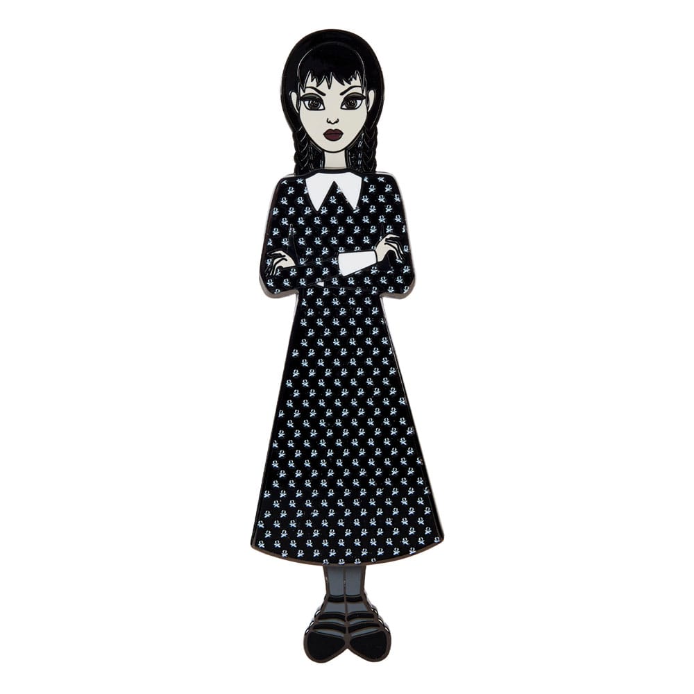 Wednesday by Loungefly Emaljpins 4-set Wednesday Addams Pappersdocka 3 cm Loungefly