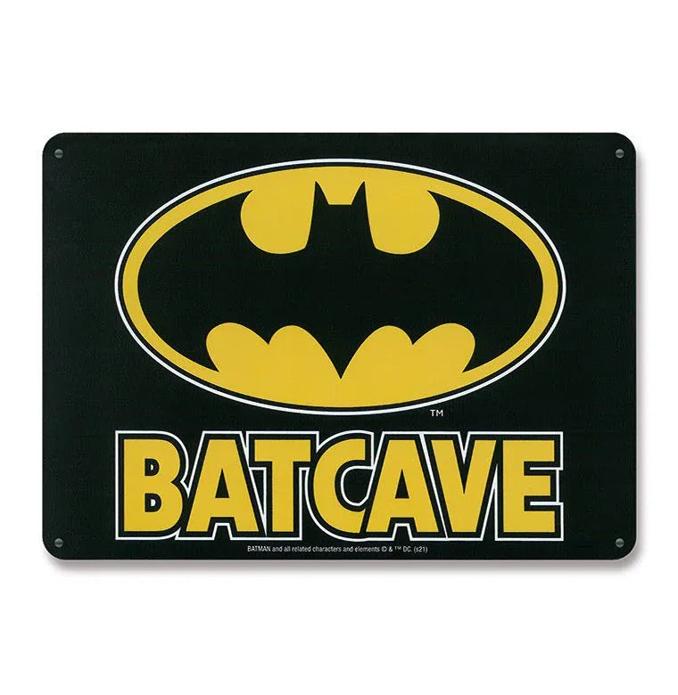 DC Comics Tin Skylt Batcave 15 x 21 cm Logoshirt