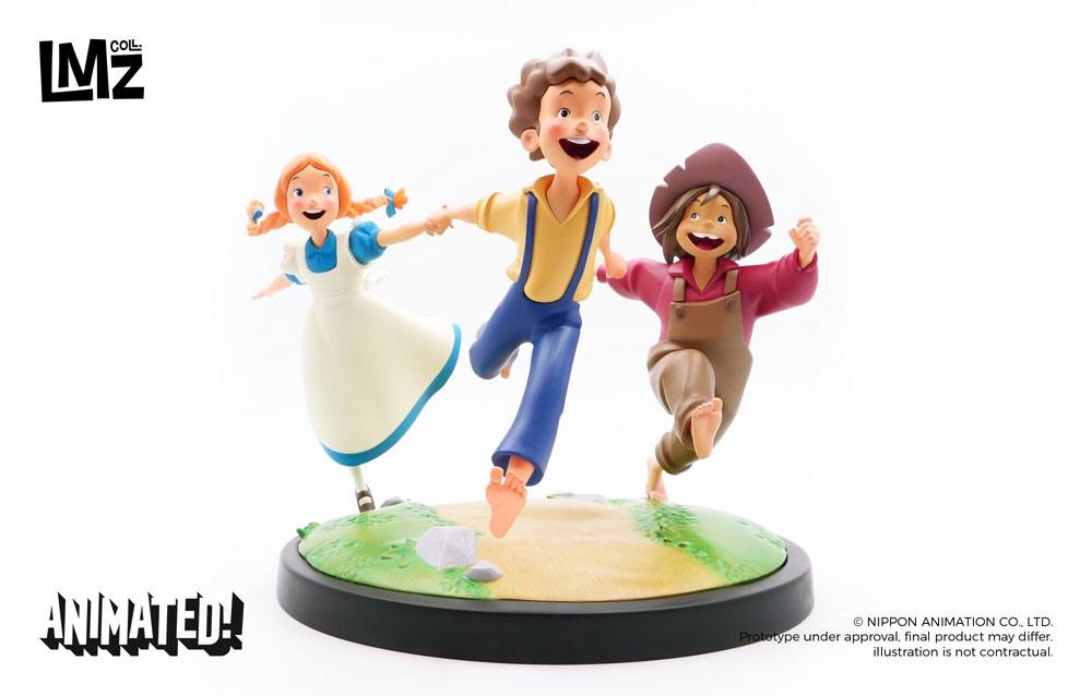 The Adventures of Tom Sawyer Animated! Figure Tom, Huck & Becky 23 cm