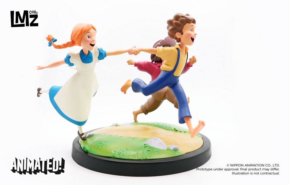 The Adventures of Tom Sawyer Animated! Figure Tom, Huck & Becky 23 cm