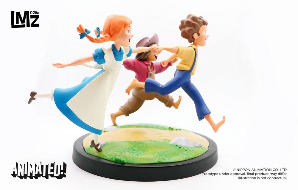 The Adventures of Tom Sawyer Animated! Figure Tom, Huck & Becky 23 cm
