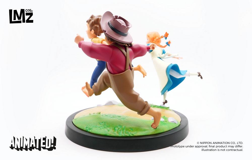 The Adventures of Tom Sawyer Animated! Figure Tom, Huck & Becky 23 cm