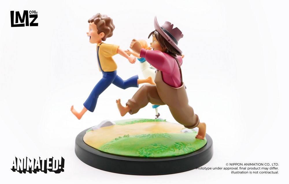 The Adventures of Tom Sawyer Animated! Figure Tom, Huck & Becky 23 cm