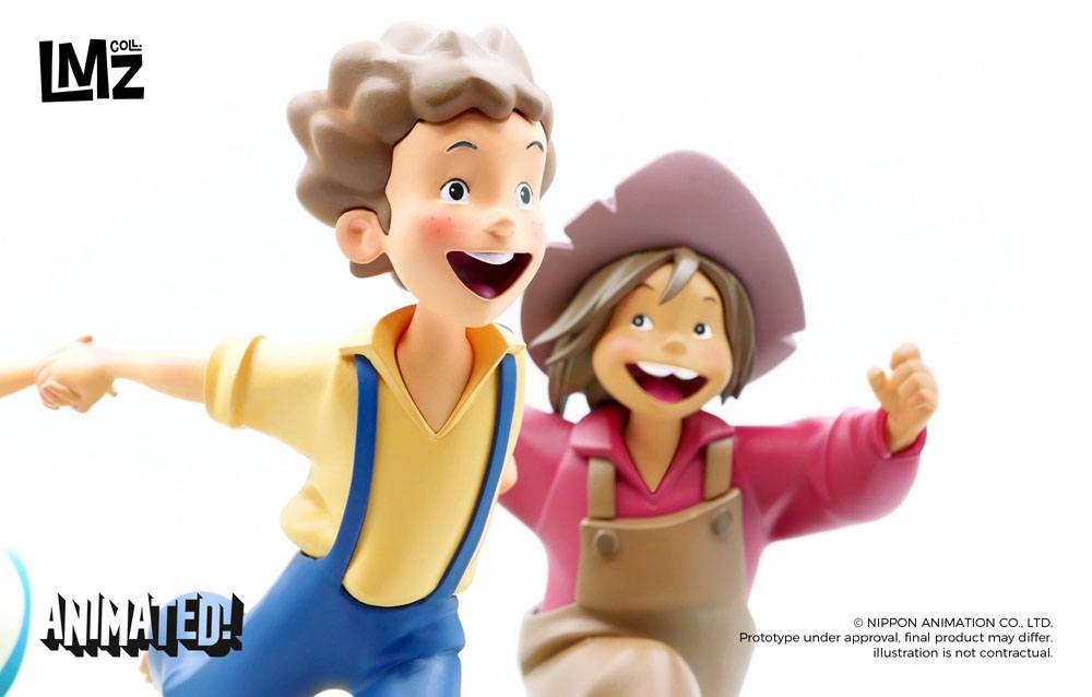 The Adventures of Tom Sawyer Animated! Figure Tom, Huck & Becky 23 cm