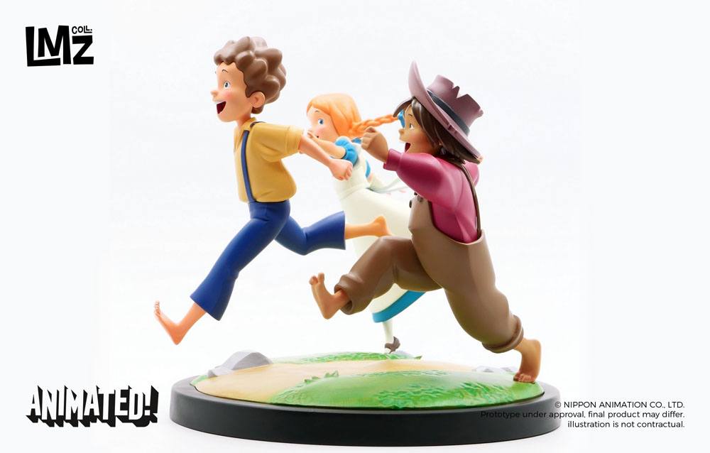 The Adventures of Tom Sawyer Animated! Figure Tom, Huck & Becky 23 cm