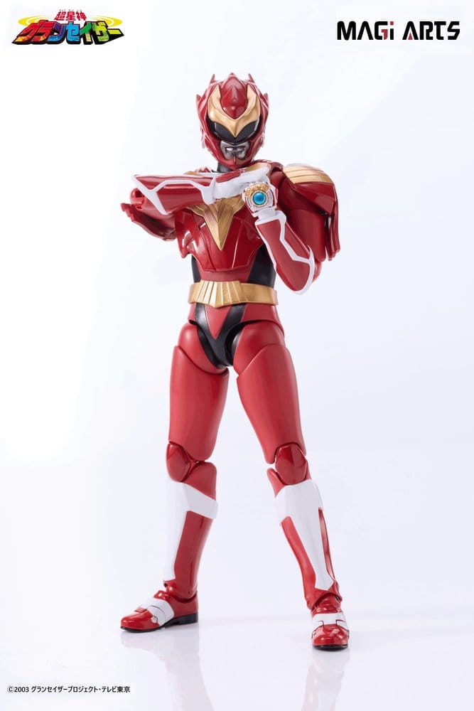 Actionfigur Sazer Tarious från Chouseishin Gransazer, 15 cm