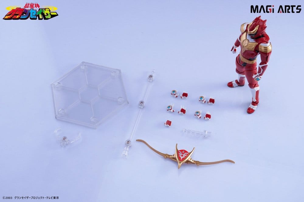 Actionfigur Sazer Tarious från Chouseishin Gransazer, 15 cm