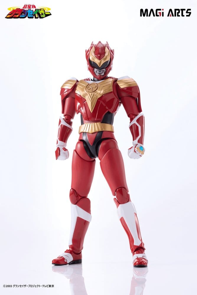 Actionfigur Sazer Tarious från Chouseishin Gransazer, 15 cm