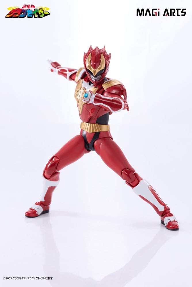Actionfigur Sazer Tarious från Chouseishin Gransazer, 15 cm