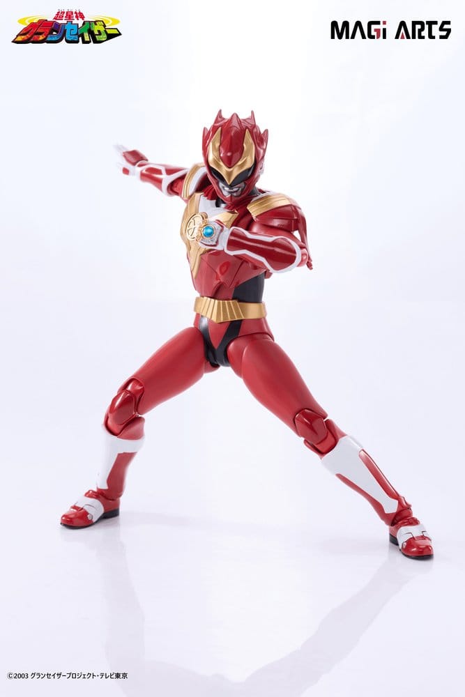 Actionfigur Sazer Tarious från Chouseishin Gransazer, 15 cm
