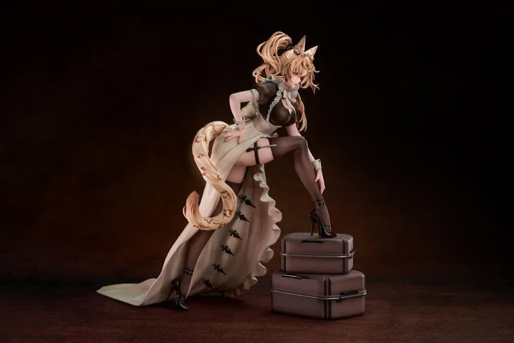 Original Character PVC Figur 1/7 Battle Maid Leopard Cat Maria Deluxe Edition 24 cm Magi Arts