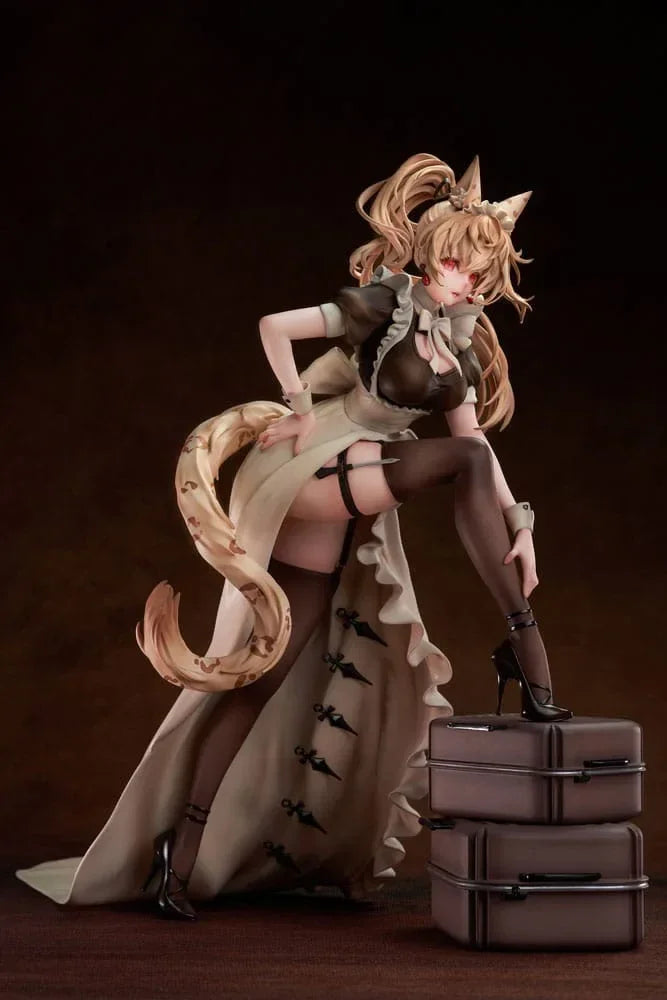 Original Character PVC Figur 1/7 Battle Maid Leopard Cat Maria Deluxe Edition 24 cm Magi Arts