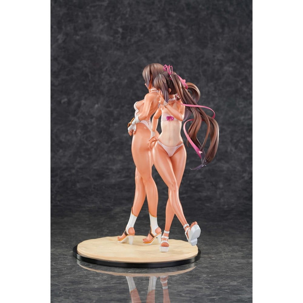 Taimanin PVC-figurer 1/6, 2-pack, badkläder vuxen Yukikaze och Yukikaze Mizuki, 27 cm